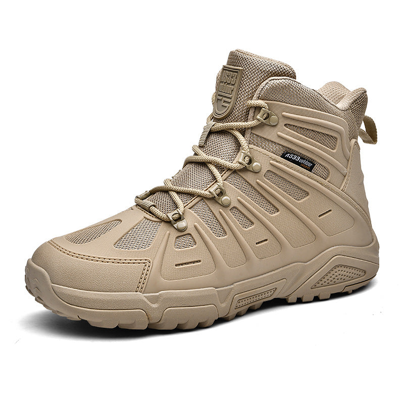 Outdoor High-Top Combat Hiking Shoes Non-Slip Shock-Absorbing