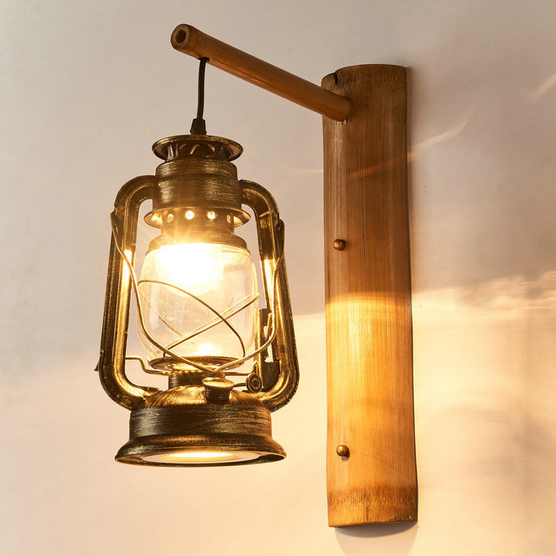 Retro Horse Lantern Wall Lamp For Home And Inn Decor