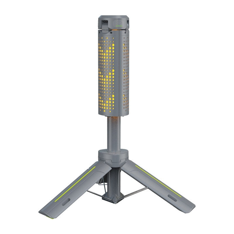 Multifunctional Rechargeable Camping Lantern With Three-Leaf Bracket