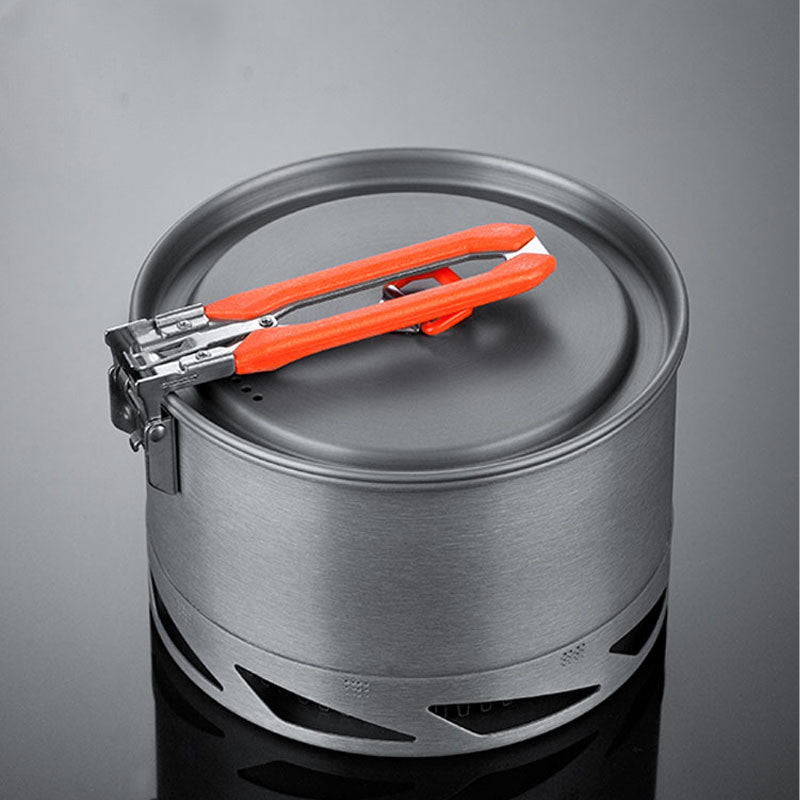 Outdoor Camping Cookware Set With Utensils Pots And Kettle