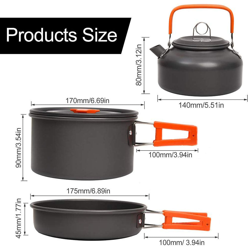 Travel Folding Picnic Tableware Set For Camping