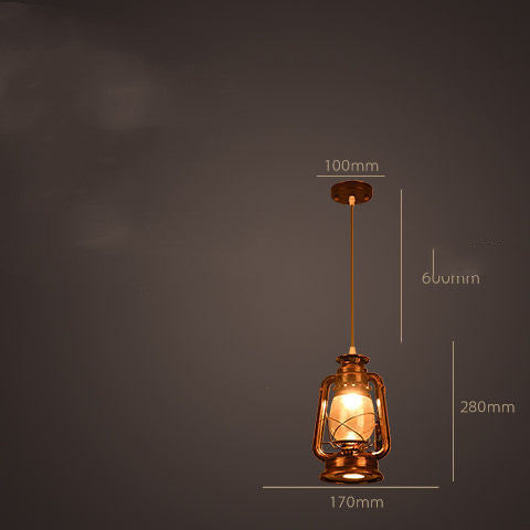 Retro Antique-Style Outdoor Horse Lantern Decorative Lamp