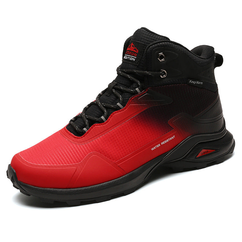 Men’s Large Size High-Top Hiking Shoes For Winter Outdoor