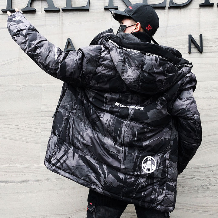 Men’s Camouflage Cotton Jacket For Winter Outdoor Wear