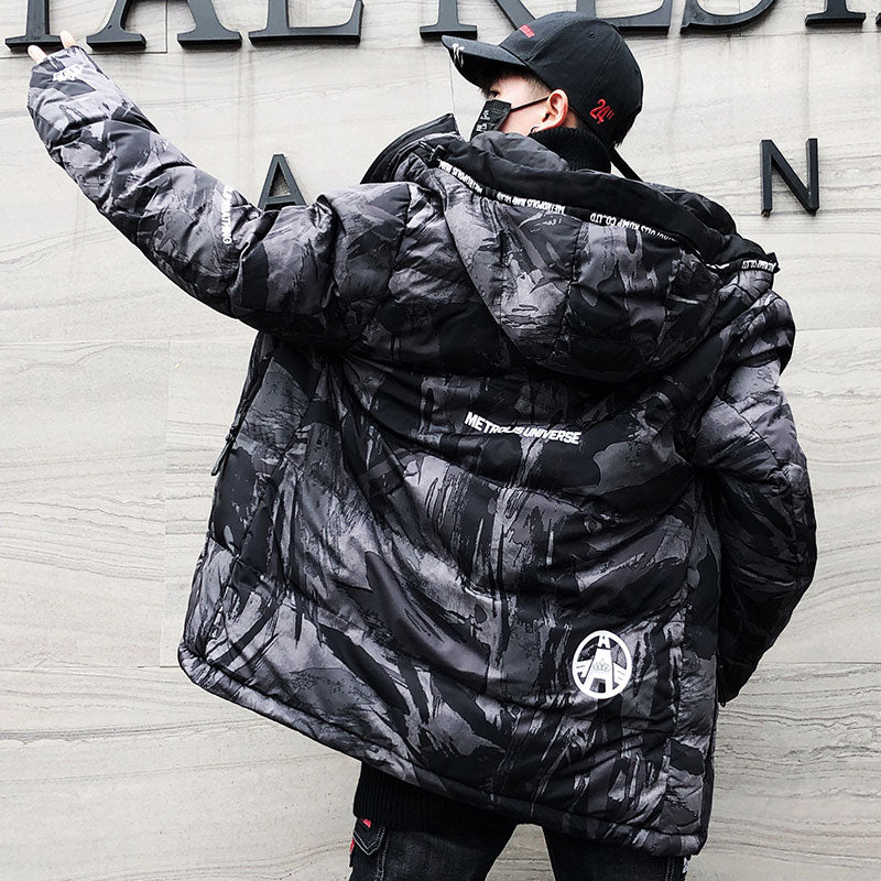 Men’s Camouflage Cotton Jacket For Winter Outdoor Wear