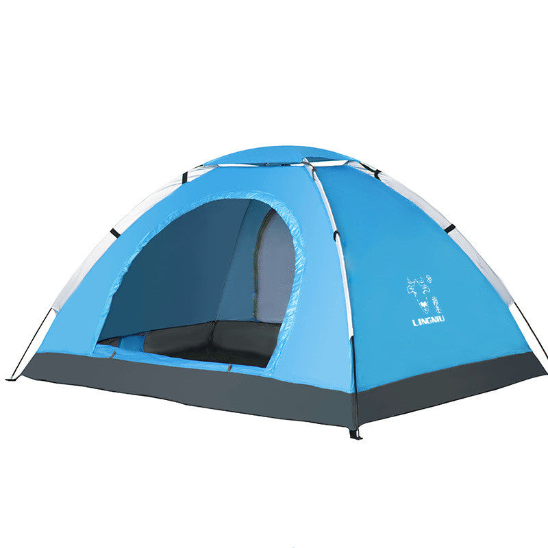 Single-Layer Outdoor Camping Tent for Beach and Travel