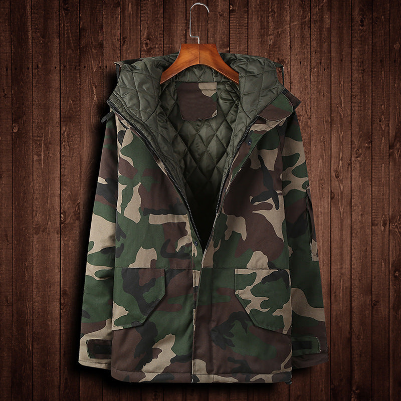 Men’s Winter Camouflage Cotton Jacket Warm Outdoor Coat