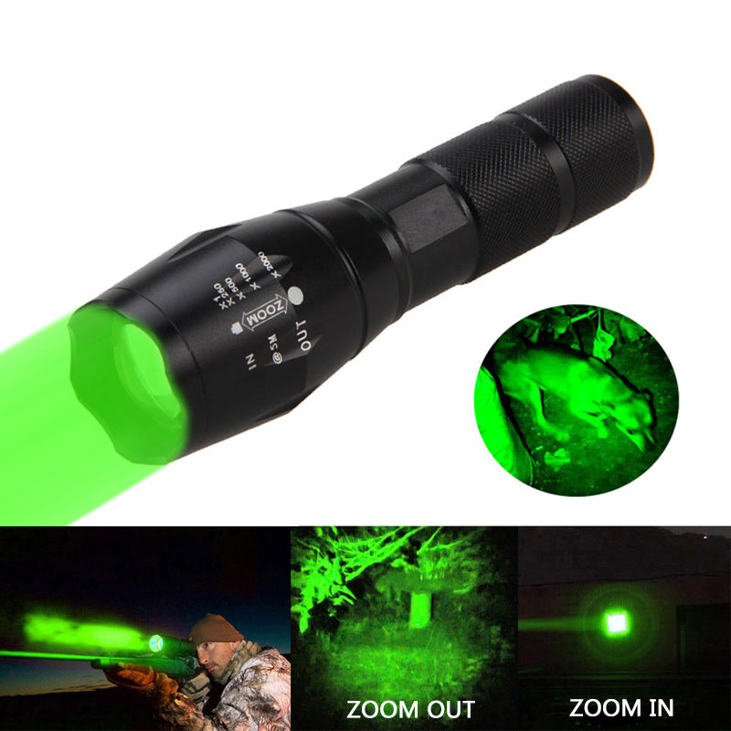 Portable Mini LED Flashlight Zoomable Torch for Hunting