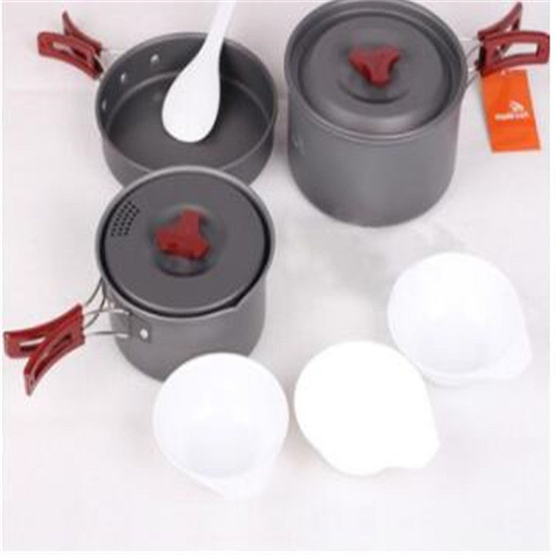 Camping Picnic Cookware Set Portable Pots And Pans