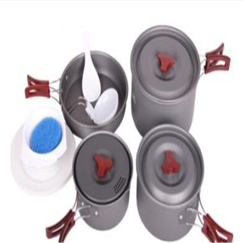Camping Picnic Cookware Set Portable Pots And Pans