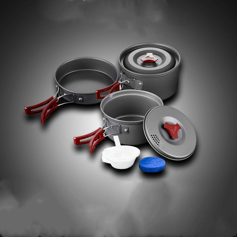Camping Picnic Cookware Set Portable Pots And Pans