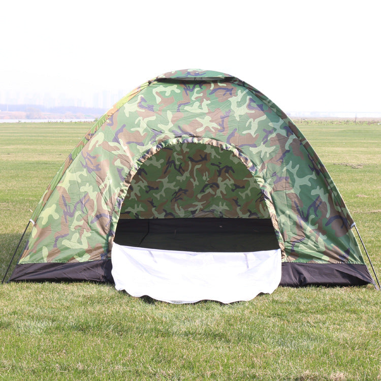 Outdoor Camouflage Tent 3-4 Person Mountaineering and Beach Camping