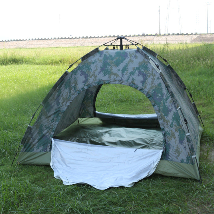 Outdoor Camouflage Tent 3-4 Person Mountaineering and Beach Camping