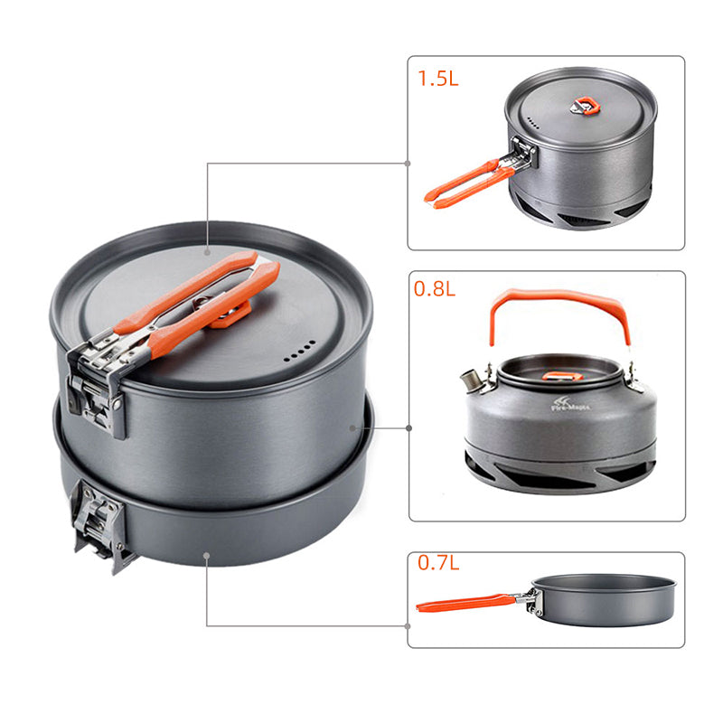 Portable Outdoor Camping Cookware Set For Picnics