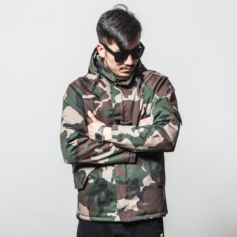 Men’s Winter Camouflage Cotton Jacket Warm Outdoor Coat