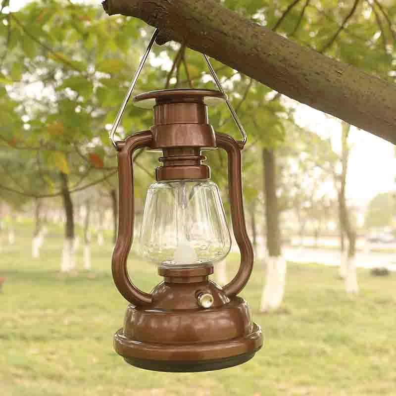 Hand-Cranked Portable Camping Lamp With USB Charging