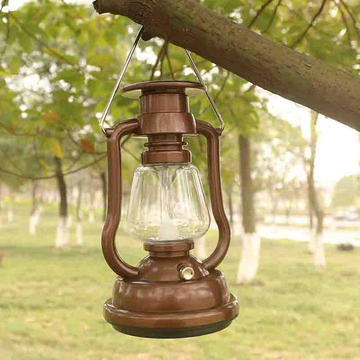 Hand-Cranked Portable Camping Lamp With USB Charging