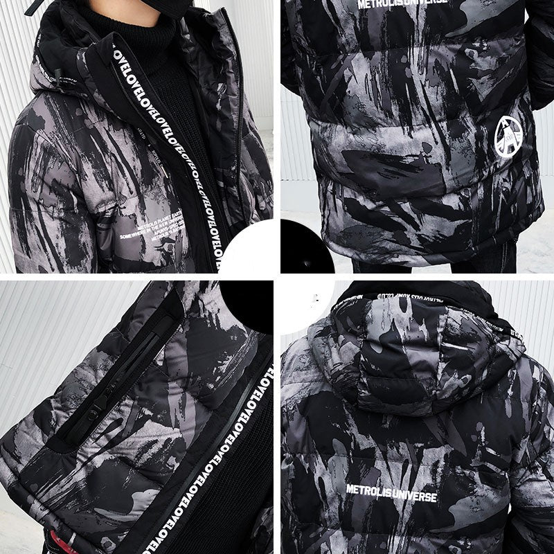 Men’s Camouflage Cotton Jacket For Winter Outdoor Wear