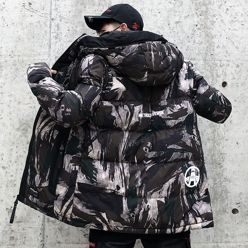 Men’s Camouflage Cotton Jacket For Winter Outdoor Wear