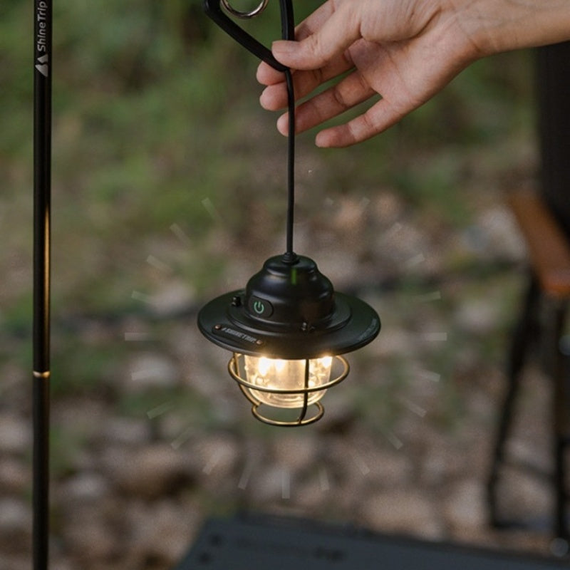 Outdoor Camping Lantern Pine Cone Chandelier Light