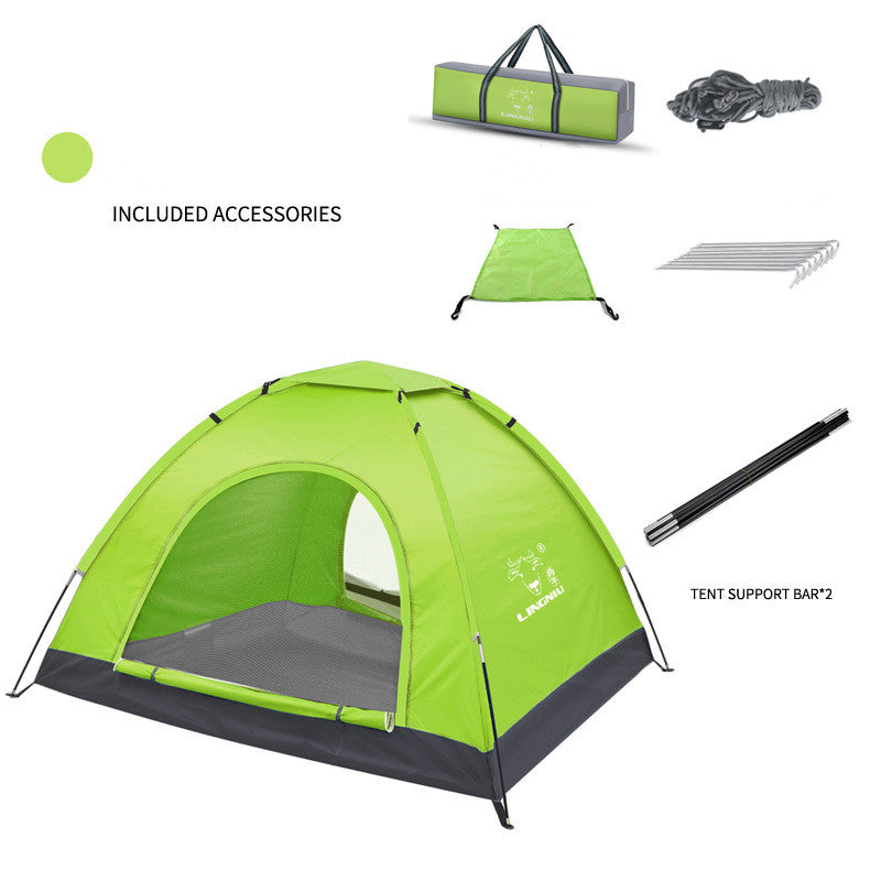 Single-Layer Outdoor Camping Tent for Beach and Travel