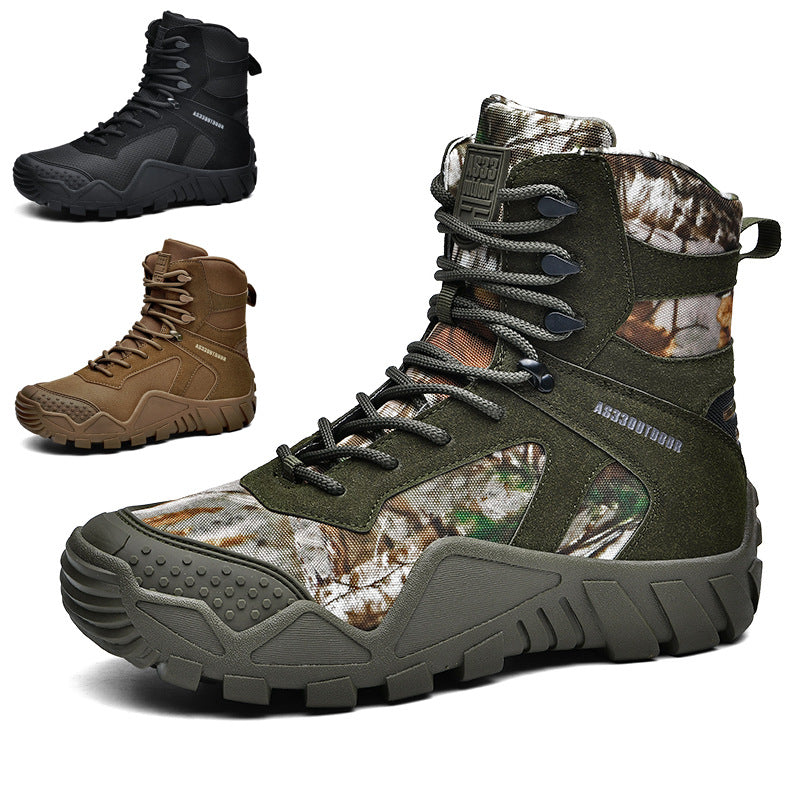 High-Top Tactical Outdoor Hiking Boots For Men