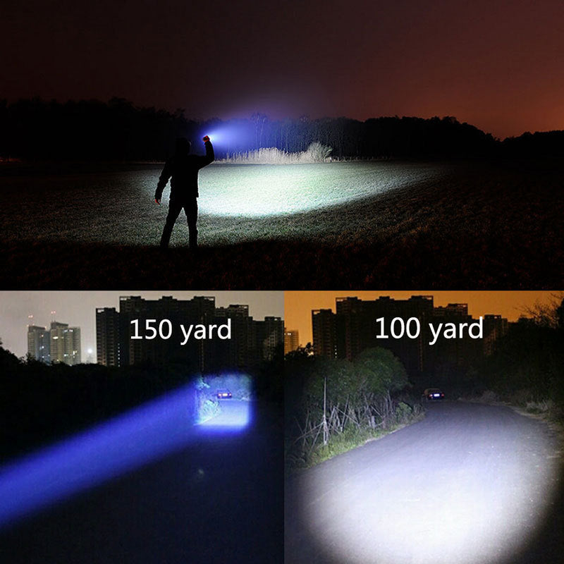 Portable Mini LED Flashlight Zoomable Torch for Hunting