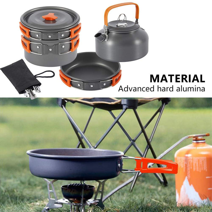 Travel Folding Picnic Tableware Set For Camping