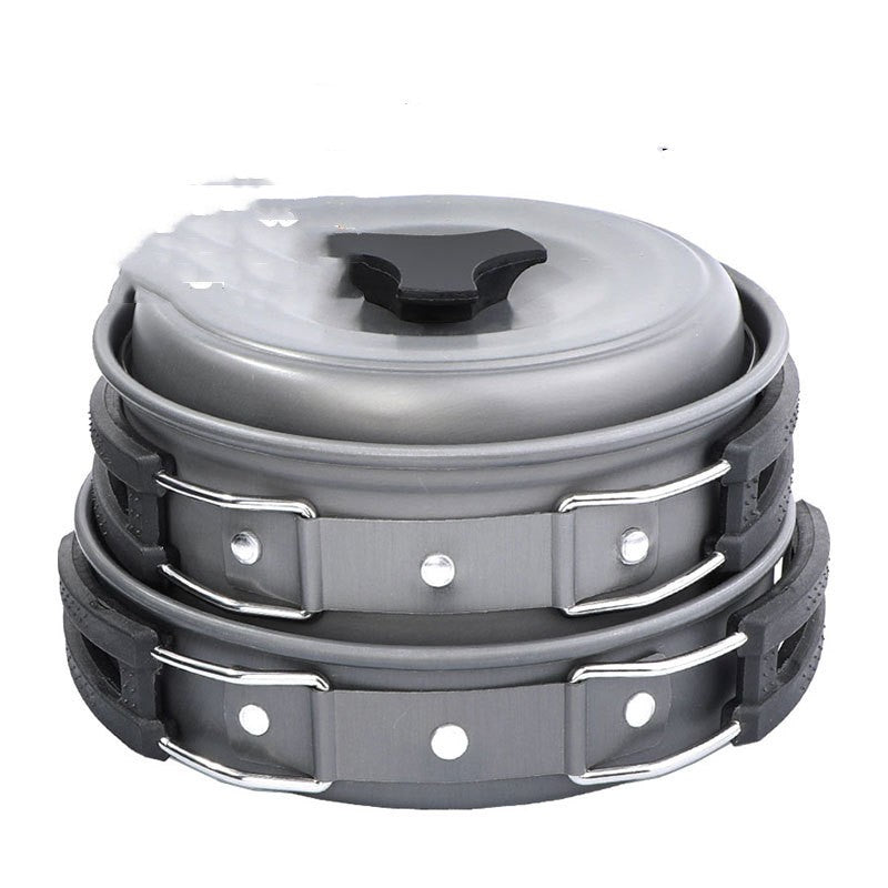Outdoor Camping Single Pot Aluminum Alloy Cookware