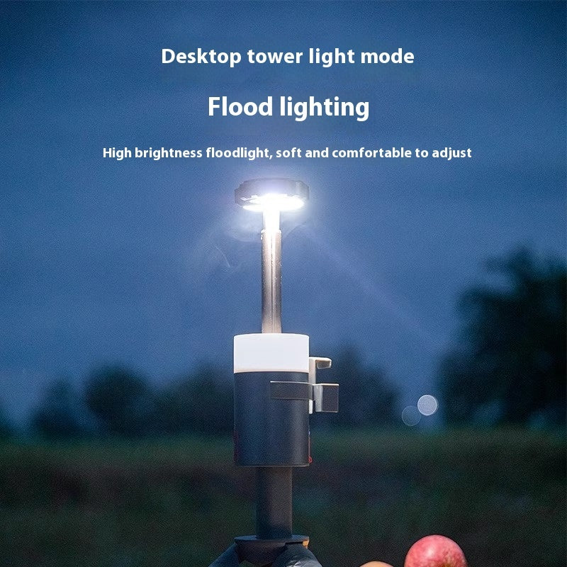 Portable Multi-Functional Camping Lantern With Retractable Aluminum Bracket