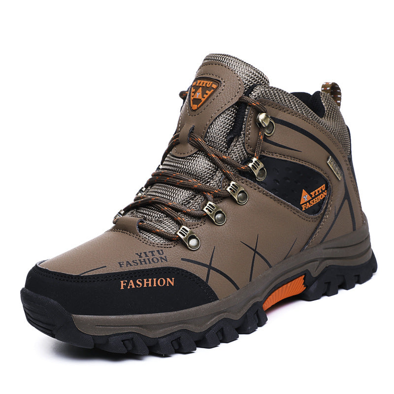 High-Top Outdoor Hiking Shoes With Warm Velvet Lining