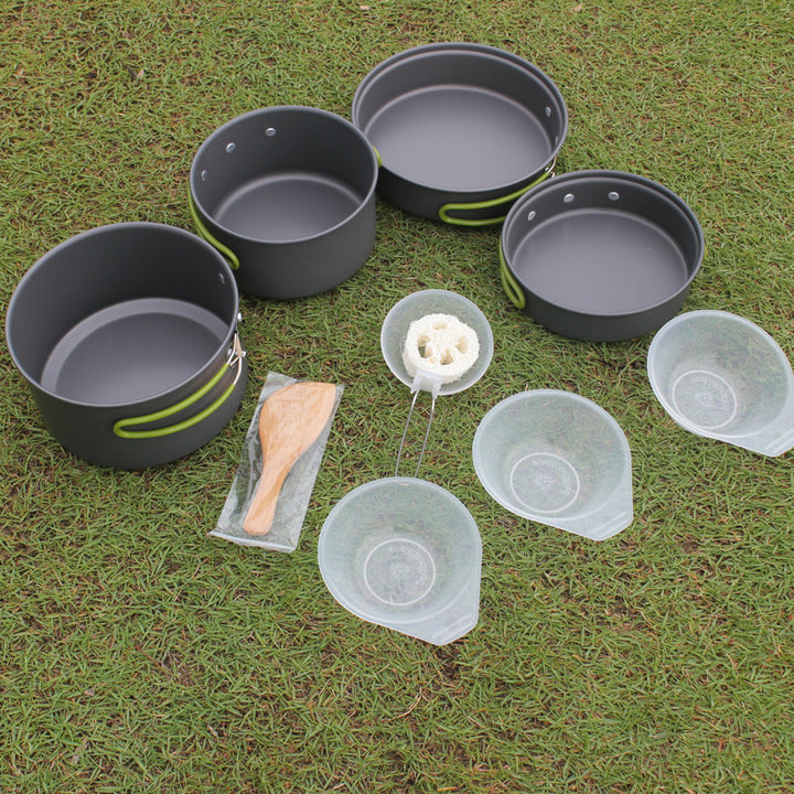Outdoor Portable Non-Stick Cookware Set For 2-3 People