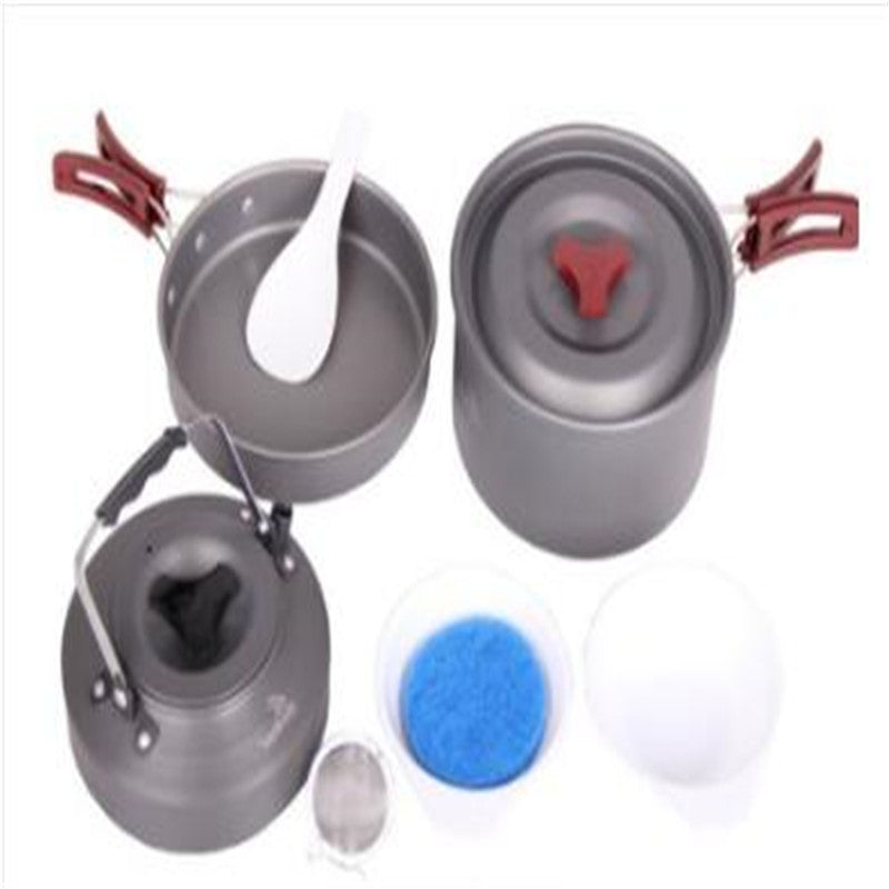 Camping Picnic Cookware Set Portable Pots And Pans