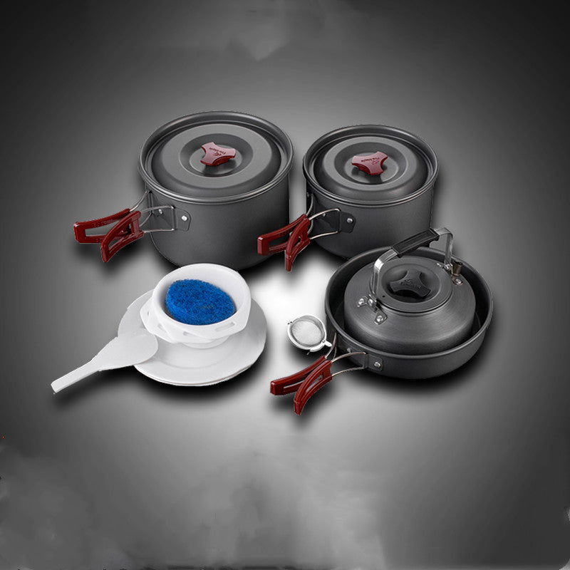 Camping Picnic Cookware Set Portable Pots And Pans