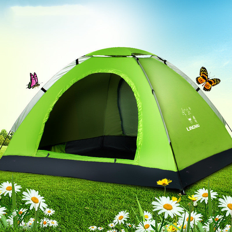 Single-Layer Outdoor Camping Tent for Beach and Travel