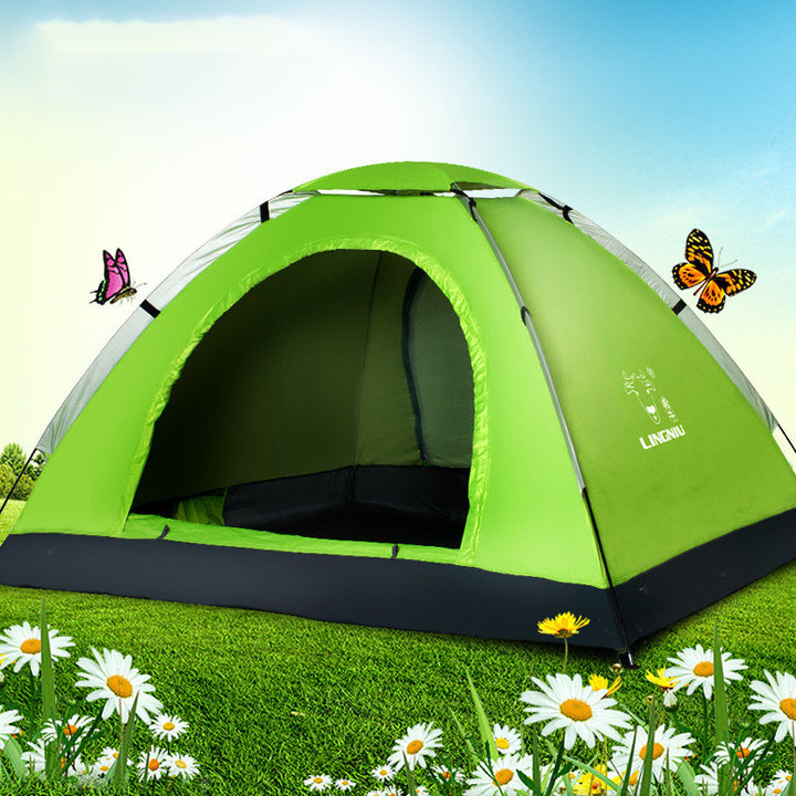 Single-Layer Outdoor Camping Tent for Beach and Travel