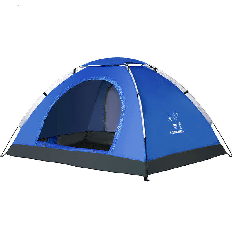 Single-Layer Outdoor Camping Tent for Beach and Travel