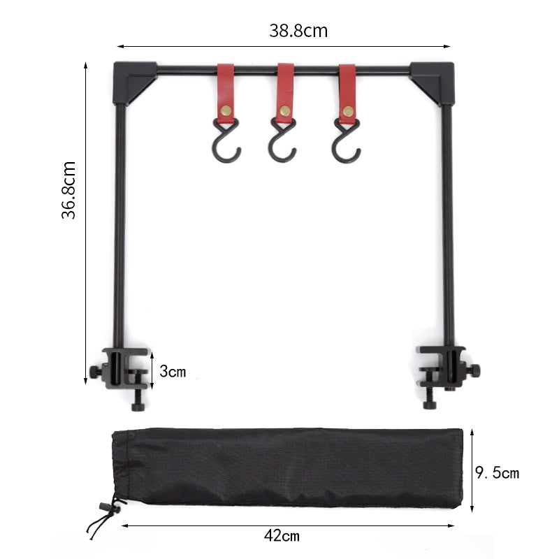Outdoor Camping Adjustable Hanging Rack For Pots And Cookware