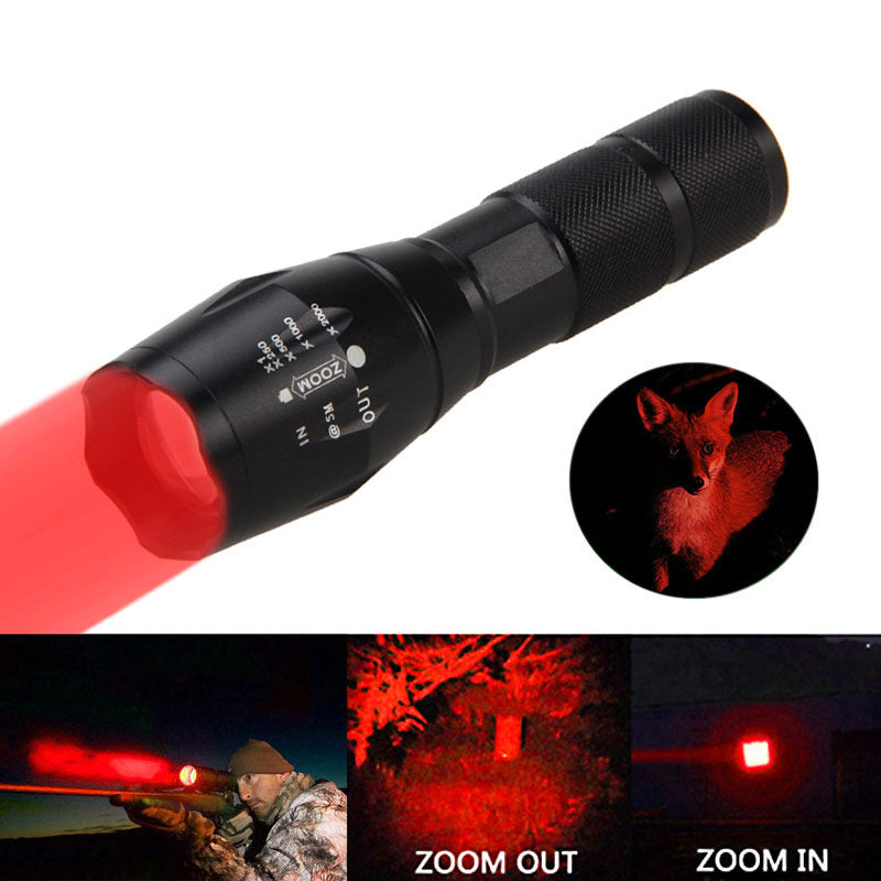 Portable Mini LED Flashlight Zoomable Torch for Hunting