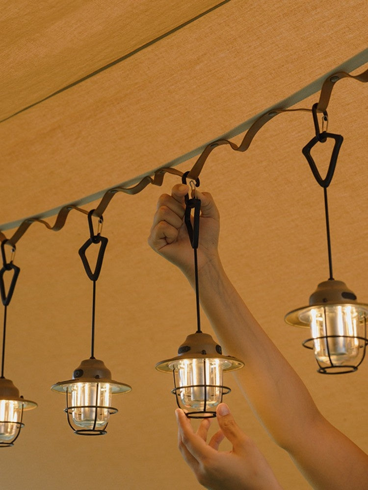 Outdoor Camping Lantern Pine Cone Chandelier Light