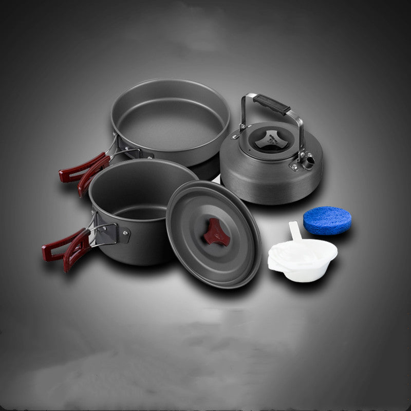 Camping Picnic Cookware Set Portable Pots And Pans