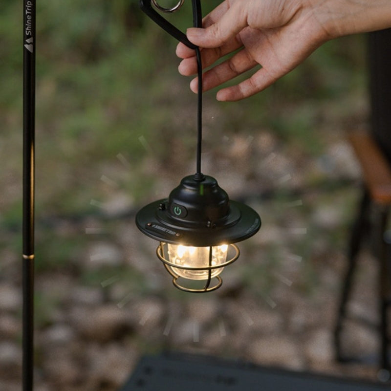 Outdoor Camping Lantern Pine Cone Chandelier Light