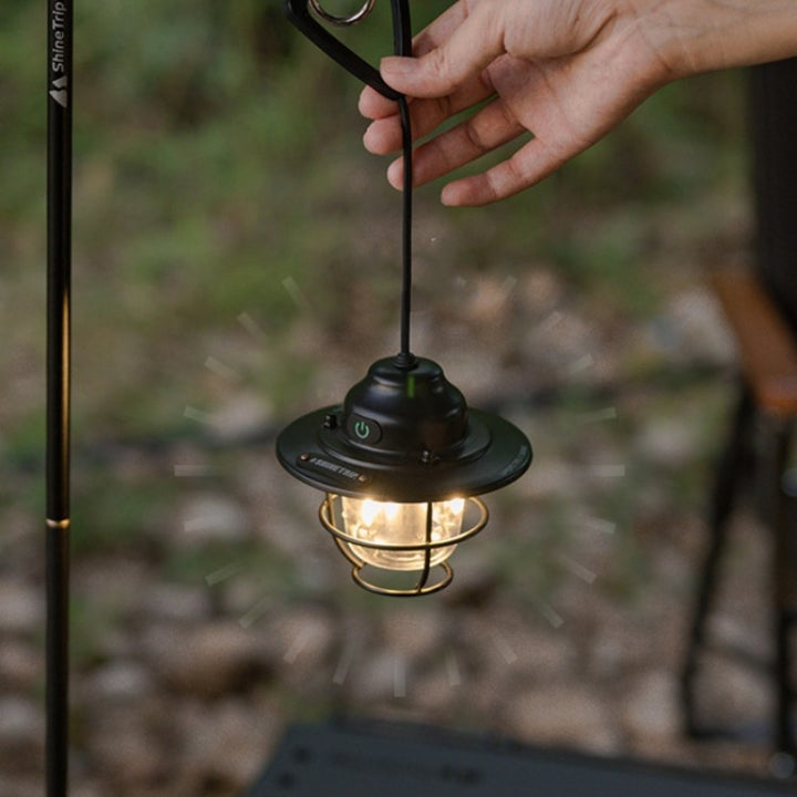 Outdoor Camping Lantern Pine Cone Chandelier Light