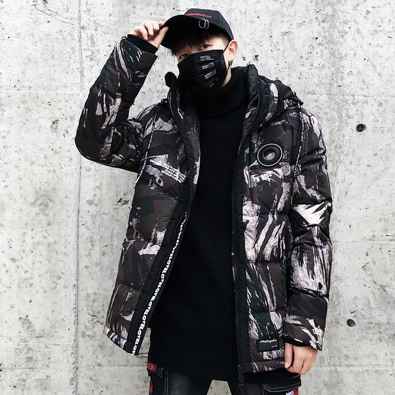 Men’s Camouflage Cotton Jacket For Winter Outdoor Wear