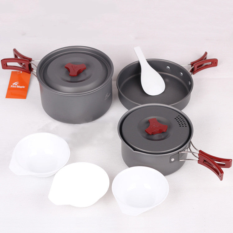 Camping Picnic Cookware Set Portable Pots And Pans