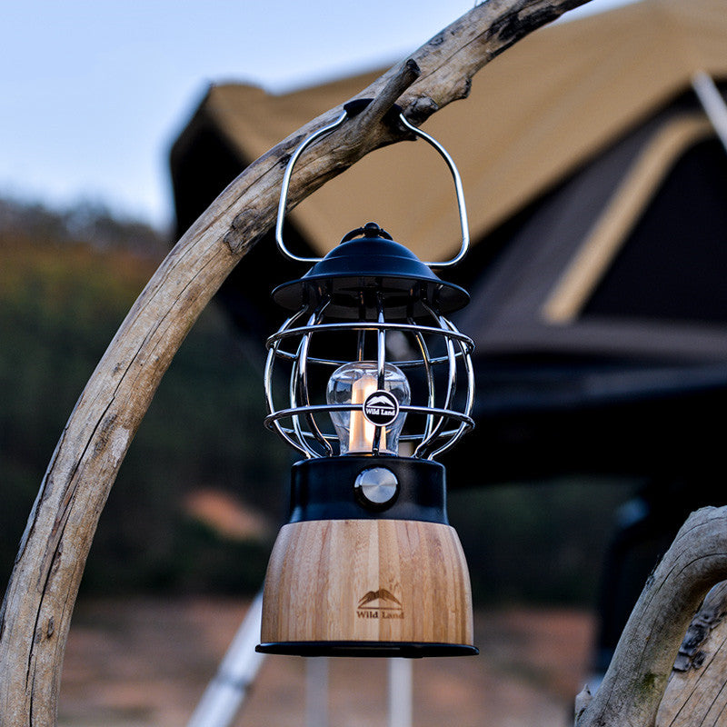 Retro Portable Hanging Lantern For Camping Tent Atmosphere