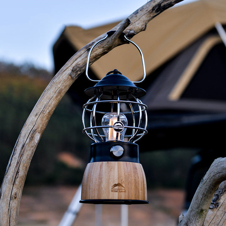 Retro Portable Hanging Lantern For Camping Tent Atmosphere