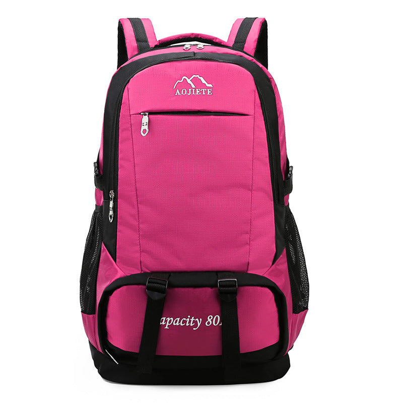 Men’s 60L Large Capacity Double Shoulder Backpack for Hiking