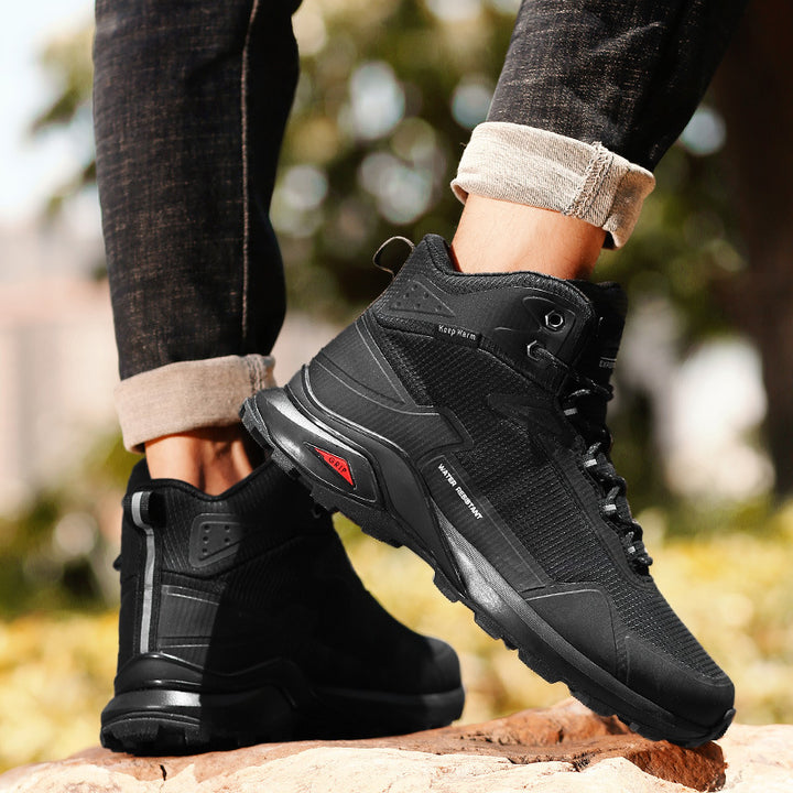 Men’s Large Size High-Top Hiking Shoes For Winter Outdoor