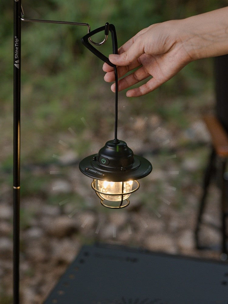 Outdoor Camping Lantern Pine Cone Chandelier Light